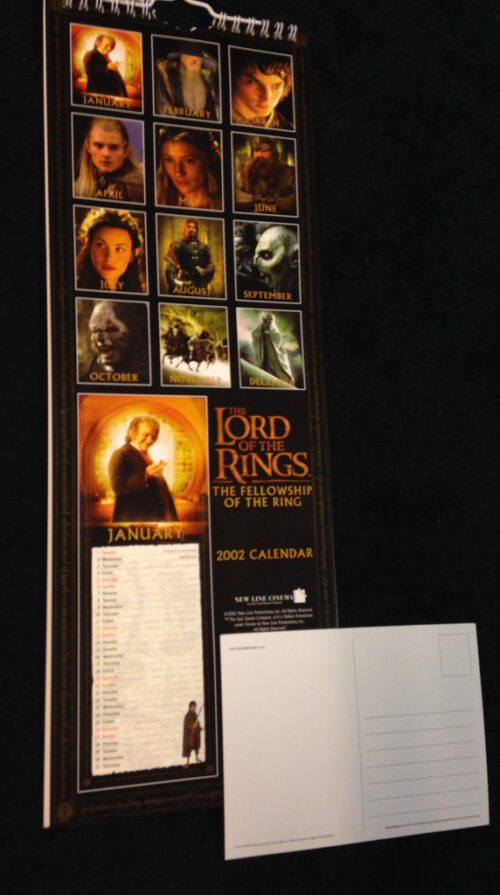 LORD OF THE RINGS - Kalender från 2002 Samlarobjekt 42cm x 15cm SAGAN OM RINGEN - Bild 5