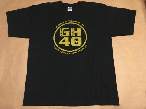 GLENN HUGHES - GH 40. T-shirt Large Trapeze Deep Purple Gary Moore To Iommi