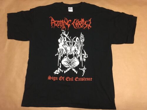 ROTTING CHRIST - SIGN OF EVIL EXISTENCE 1993.  XL T-shirt 2007 BLACK METAL