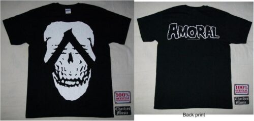 AMORAL - SKULL. Large Officiell  T-shirt Samlarobjekt