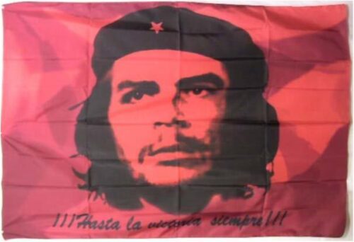 Che Guevara (classic red with shadows) flagga tygaffisch