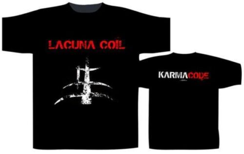 LACUNA COIL - KARMACODE LOGO. Medium Officiell  T-shirt Samlarobjekt