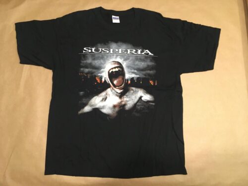 SUSPERIA - ATTITUDE. Large Officiell  T-shirt från 2009 TRASH BLACK METAL