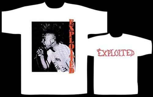 THE EXPLOITED - EXPLOITED. T-shirt white XL Officiell SAMLAROBJEKT från 1998