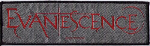 EVANESCENCE - LOGO. Avlångt Tygmärke Officiellt från 2007 Samlarobjekt
