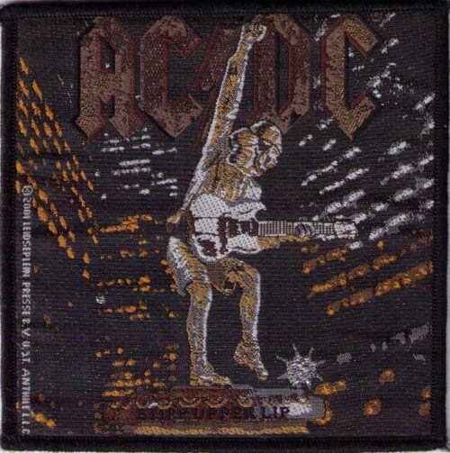 AC/DC - STIFF UPPER LIP. Tygmärke Officiellt från 2001