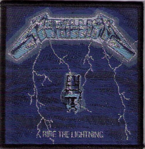 METALLICA - RIDE THE LIGHTNING. Tygmärke Officiellt