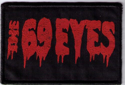THE 69 EYES - RED LOGO. Tygmärke Patch THE SIXTY NINE EYES