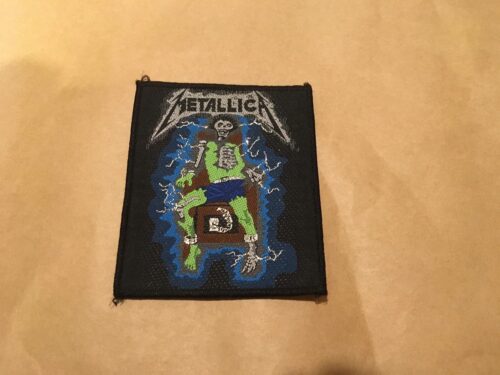 METALLICA - ELECTRIC CHAIR. Tygmärke Officiellt från 1994? Samlarobjekt Patch