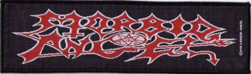 MORBID ANGEL - LOGO. Avlångt Tygmärke Officiellt från 1990 Samlarobjekt