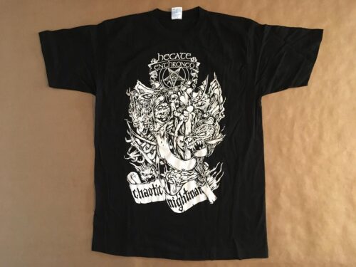 HECATE ENTHRONED - CHAOTIC NIGHT. T-shirt Medium (51cm) Officiell Samlarobj 2008 - Bild 3