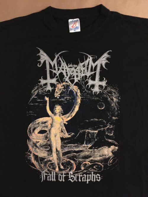 MAYHEM - FALL OF SERAPHS.  XL Officiell T-shirt Samlarobjekt från 1997 OLD TAG