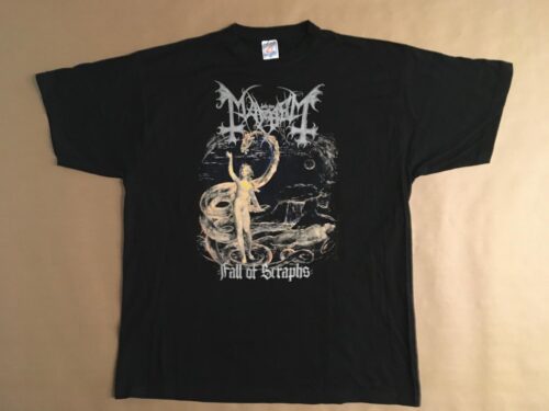 MAYHEM - FALL OF SERAPHS.  XL Officiell T-shirt Samlarobjekt från 1997 OLD TAG - Bild 2