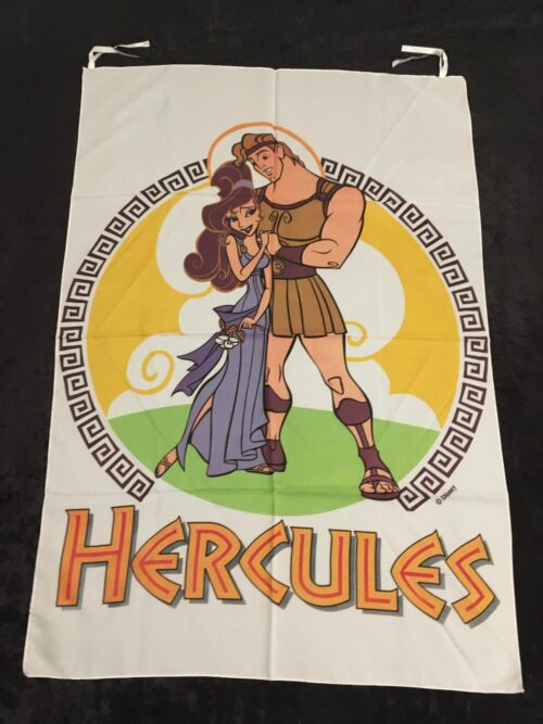 Film flagga Disney (Hercules) Poster flagga SAMLAROBJEKT från 90-talet