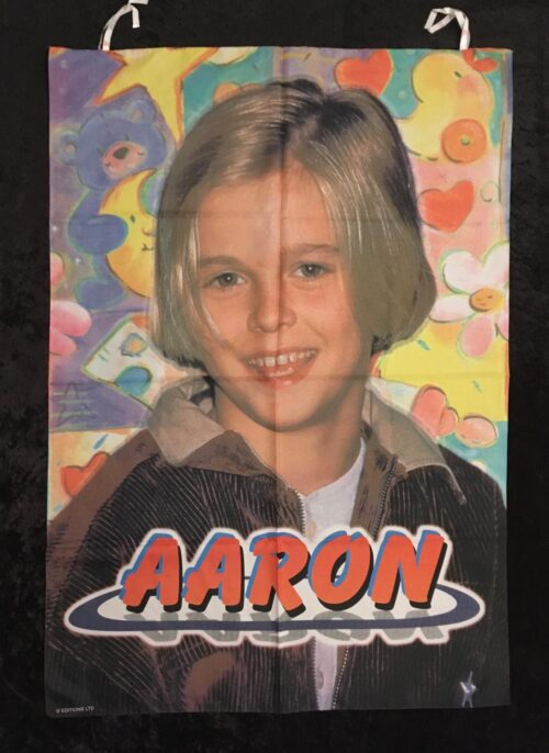AARON CARTER flagga SAMLAROBJEKT från 90-talet