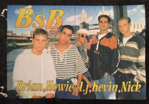 BACKSTREET BOYS flagga posterflagga från 1996 Samlarobjekt