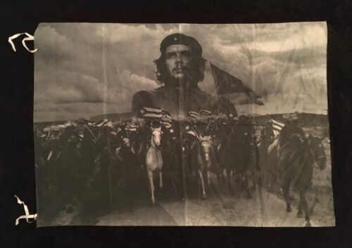 Che Guevara (army grey white) Poster flagga Samlarobjekt