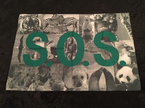 S.O.S. - Threatened species. Posterflagga Samlarobjekt från 80-talet - Bild 5