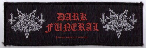 DARK FUNERAL - LOGO. Avlångt tygmärke Officiellt från 1999 Samlarobjekt