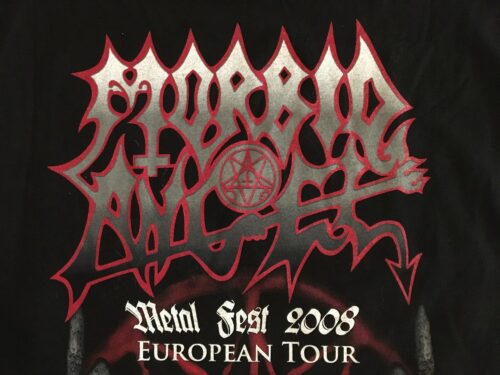 MORBID ANGEL - TOUR 2008. T-shirt Medium EUROPEAN TOUR METAL FEST. Samlarobjekt - Bild 4