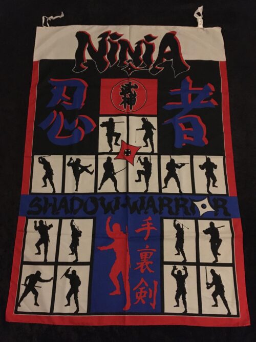 NINJA - SHADOW WARRIOR Posterflagga Samlarobjekt från 80-talet