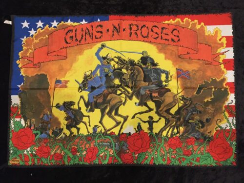 GUNS N ROSES - CIVIL WAR Poster flagga från 80-talet SAMLAROBJEKT