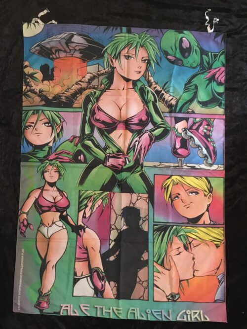 Manga ALIEN GIRL Posterflagga Samlarobjekt