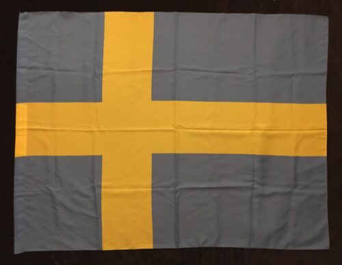 Nationsflagga - SVERIGE Poster flagga Big Size 131x99cm för pinne
