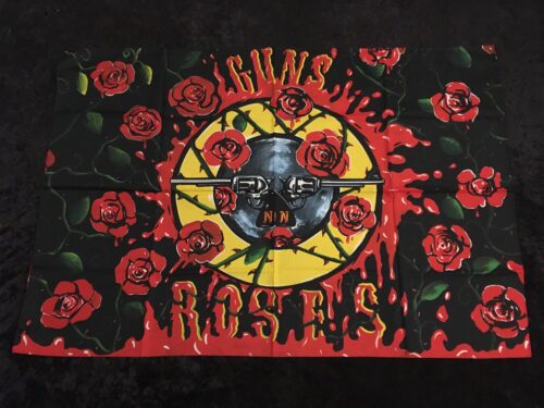 GUNS N ROSES - ROSES N GUNS Poster flagga från 80-talet SAMLAROBJEKT - Bild 2