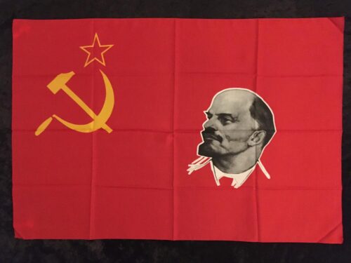 LENIN - CCCP Sovjetunionen Poster flagga Samlarobjekt från 80-talet - Bild 2
