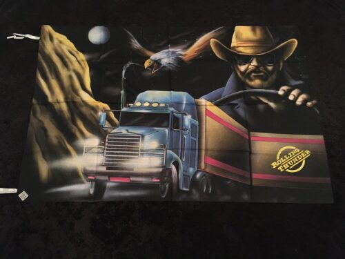 ROLLING THUNDER Poster flagga Samlarobjekt från 80-talet i nyskick