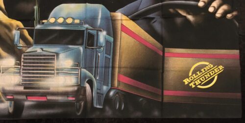 ROLLING THUNDER Poster flagga Samlarobjekt från 80-talet i nyskick - Bild 4