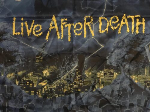 IRON MAIDEN - LIVE AFTER DEATH. Poster flagga Samlarobjekt från 2005 - Bild 3