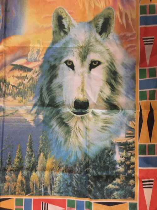 Indian flagga (Woman Wolf Water) Poster flagga Big Size 138x97cm - Bild 2