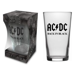 AC/DC - BACK IN BLACK. Ölglas 1st