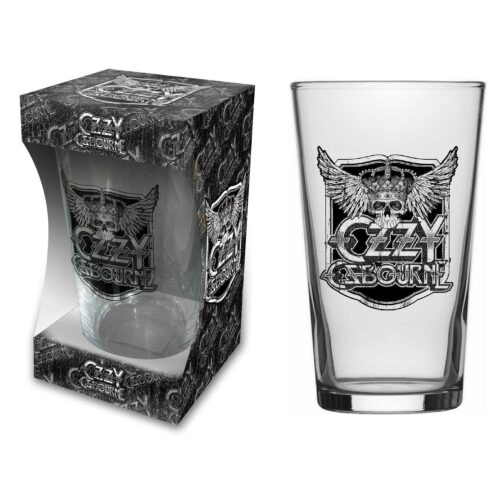 OZZY OSBOURNE - CREST. Ölglas 1st