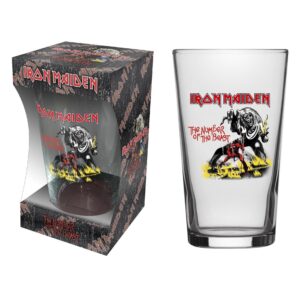 IRON MAIDEN - NUMBER OF THE BEAST. Ölglas 1st