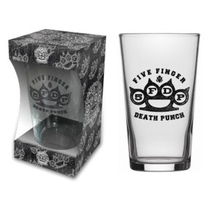 FIVE FINGER DEATH PUNCH - KNUCKLE LOGO. Ölglas 1st