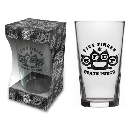 FIVE FINGER DEATH PUNCH - KNUCKLE LOGO. Ölglas 1st