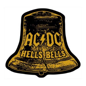 AC/DC - HELLS BELLS CUT OUT. Tygmärke (*2-4v.)