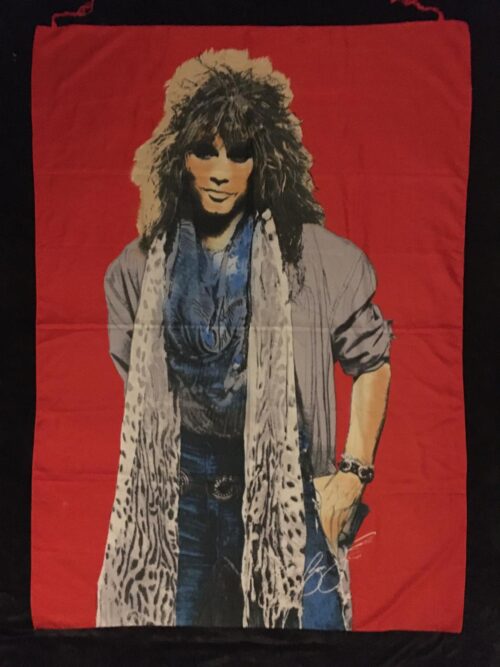 BON JOVI - LONG HAIR ART Posteflagga Big size Gammalt Samlarobjekt - Bild 2