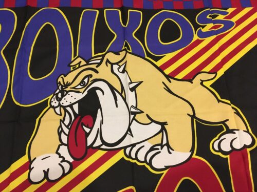 Fotbolls flagga FC Barcelona Boixos Nois SAMLAROBJEKT nyskick ej använd - Bild 2