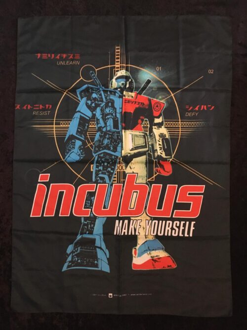 INCUBUS - MAKE YOURSELF Poster flagga Samlarobjekt från 2001 Nyskick ej använd