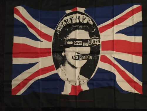 SEX PISTOLS  Poster flagga från 2006 Samlarobjekt nyskick ej använd
