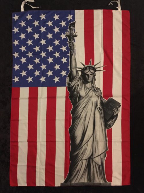 USA - Frihetsgudinnan Poster flagga Samlarobjekt från 80-talet - Bild 2