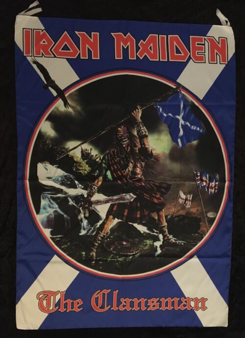IRON MAIDEN - CLANS MAN posterflagga Big size 138x98cm Samlarobjekt 1998 - Bild 3