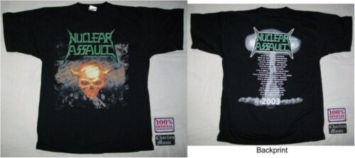 NUCLEAR ASSAULT - TOUR 2003.  XL Officiell  T-shirt Samlarobjekt