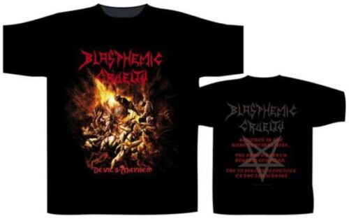 BLASPHEMIC CRUELTY - DEVIL'S MAY.  XL Officiell  T-shirt Samlarobjekt