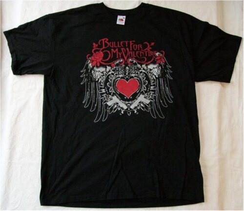 BULLET FOR MY VALENTINE   - Red Heart.  XL Officiell  T-shirt Samlarobjekt