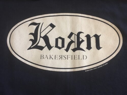 KORN - Bakersfield.  XL Officiell 59cm bred Blå Munkjacka Samlarobjekt från 2003 - Bild 2